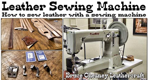 Leather sewing machine How to sew leather tutorial
