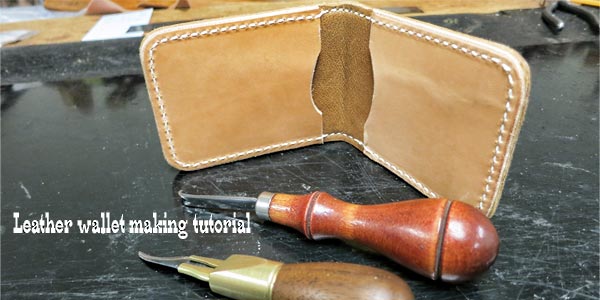 How To Make A Handmade Wallet Using EXOTIC LEATHER - Leather Craft Tutorial  