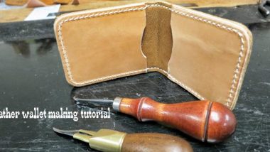 leather wallet making tutorial