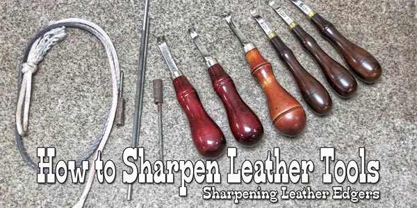 How to sharpen leather tools